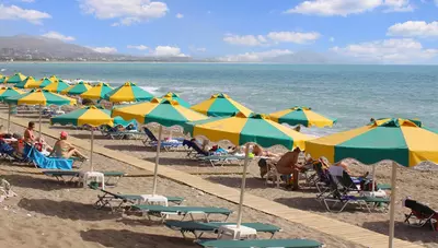 Rhodos - Kolymbia - Hotel allsun Irene Palace - pláž Rhodos - Kolymbia - Hotel allsun Irene Palace - pláž