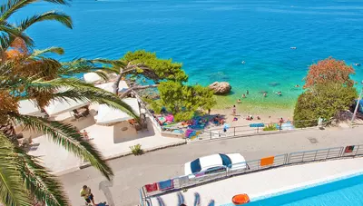 Chorvátsko - Podgora - Hotel Sirena - bazén