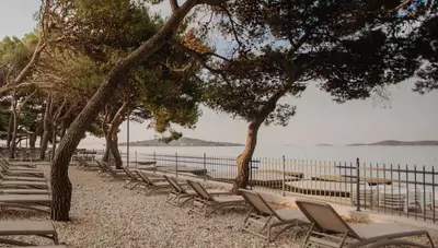 Chorvátsko - Vodice - Villa Arausa - priestor na slnenie Chorvátsko - Vodice - Villa Arausa - priestor na slnenie