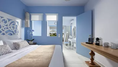 Kréta - Georgioupolis - Mythos Palace Resort & Spa - junior suita typu Beach Front Kréta - Georgioupolis - Mythos Palace Resort & Spa - junior suita typu Beach Front