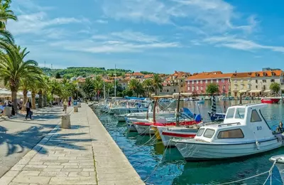 Chorvátsko - ostrov Brač - Vila Ina - mesto Supetar