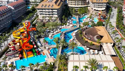 Turecko - Side - Hotel Royal Dragon - hotel s aquaparkom Turecko - Side - Hotel Royal Dragon - hotel s aquaparkom