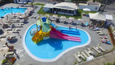 Rhodos - Lardos - Hotel Sun Beach Lindos - tobogany v hoteli Ellia (za poplatok) Rhodos - Lardos - Hotel Sun Beach Lindos - tobogany v hoteli Ellia (za poplatok)