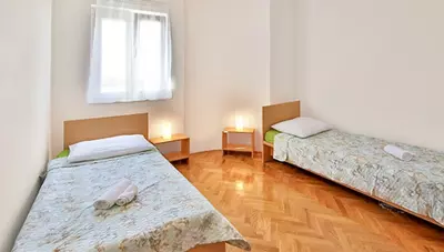 Chorvátsko - Vodice - Srima - apartmány Poseidon - spálňa Chorvátsko - Vodice - Srima - apartmány Poseidon - spálňa