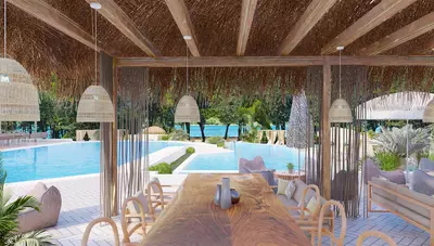 Chorvátsko - Stari Grad - Hvar PLACESHOTEL - bar pri bazéne