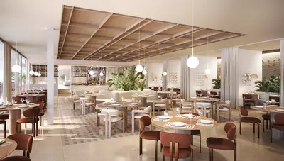 Chorvátsko - o.Rab - Suha Punta - Arba Resort - reštaurácia Chorvátsko - o.Rab - Suha Punta - Arba Resort - reštaurácia