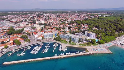 Chorvátsko - Biograd na Moru - hotel Ilirija - panoráma Chorvátsko - Biograd na Moru - hotel Ilirija - panoráma