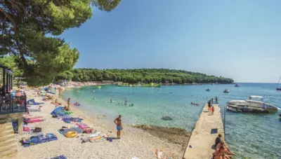 Chorvátsko - Pula-Banjole - Hotel Centinera - pláž Chorvátsko - Pula-Banjole - Hotel Centinera - pláž