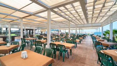 Turecko - Side - Hotel Orfeus Queen - plážový bar Turecko - Side - Hotel Orfeus Queen - plážový bar