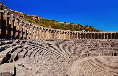 Perge - Aspendos - Kursunlu - amfiteáter v Aspendose