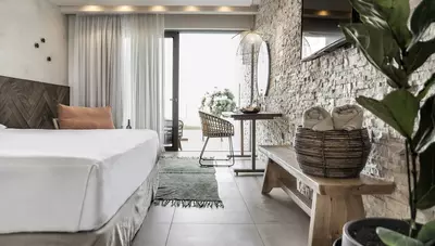 Rhodos - Kolymbia - Port Royal Villas & Spa - dvojlôžkové izby so súkromným zdieľaným bazénom