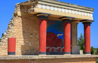Grécko - Kréta - Heraklion - palác Knossos - pozostatky paláca