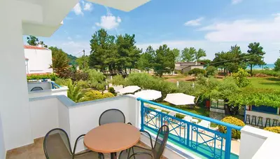 Thassos - Skala Panagia - štúdiá Smaro - výhľad Thassos - Skala Panagia - štúdiá Smaro - výhľad