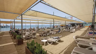 Turecko - Side - Hotel Nova Park - pláž Turecko - Side - Hotel Nova Park - pláž