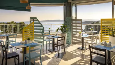 Chorvátsko - ostrov Krk - Krk - Krk Sunny Hotel - reštaurácia Chorvátsko - ostrov Krk - Krk - Krk Sunny Hotel - reštaurácia