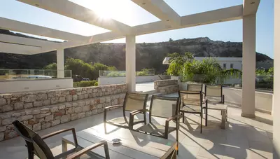 Rhodos - Faliraki - hotel Olympia Sun - terasa