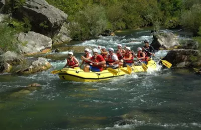 Rieka Cetina - splavovanie rieky