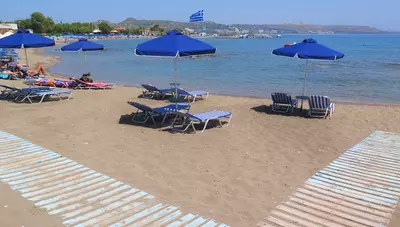 Rhodos - Faliraki - Štúdiá Elpida Beach - pláž Rhodos - Faliraki - Štúdiá Elpida Beach - pláž