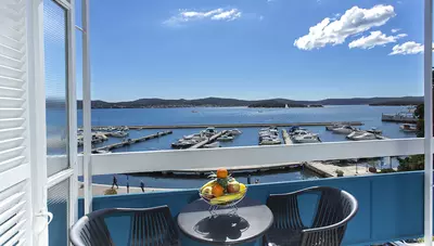 Chorvátsko - Biograd - Biograd na moru - hotel Kornati - izba Superior - balkón Chorvátsko - Biograd - Biograd na moru - hotel Kornati - izba Superior - balkón