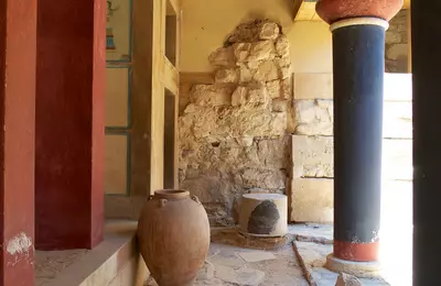 Grécko - Kréta - Heraklion - palác Knossos - pozostatky paláca