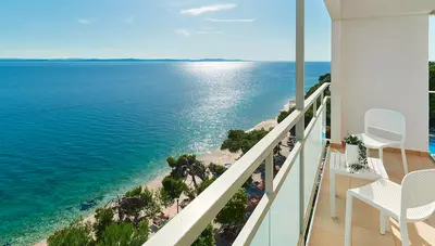 Chorvátsko - Petrčane - hotel Pinija - rodinná izba 2+2 Premium orientovaná na morskú stranu