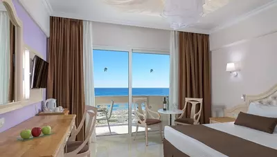 Rhodos - Faliraki - Hotel Rhodos Palladium - izba Deluxe orientovaná na morskú stranu