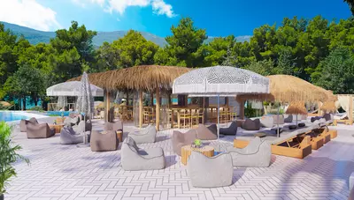 Chorvátsko - Stari Grad - Hvar PLACESHOTEL - bar pri bazéne