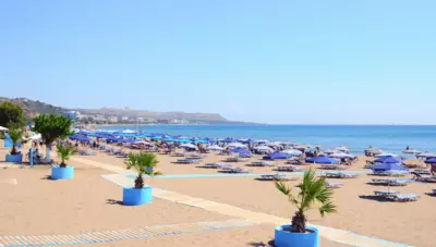 Grécko - Rhodos - Faliraki - pláže v letovisku