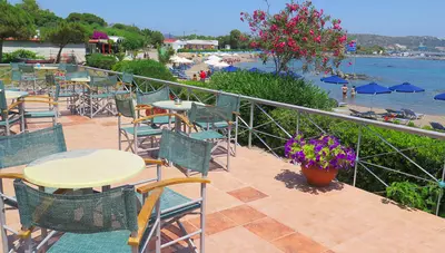 Rhodos - Faliraki - Štúdiá Elpida Beach - terasa pri pláži Rhodos - Faliraki - Štúdiá Elpida Beach - terasa pri pláži
