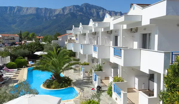 Thassos - Skala Panagia - štúdiá Smaro - štúdiá s bazénom