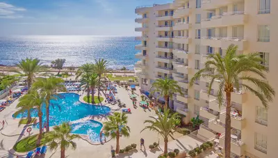 Mallorca - Sa Coma - Aparthotel Playa Dorada - výhľad na more Mallorca - Sa Coma - Aparthotel Playa Dorada - výhľad na more