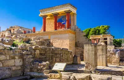 Grécko - Kréta - Heraklion - palác Knossos - pozostatky paláca