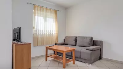 Chorvátsko - Baška Voda - apartmány Ruža Nikolina - apartmán 2+2 - denná miestnosť Chorvátsko - Baška Voda - apartmány Ruža Nikolina - apartmán 2+2 - denná miestnosť