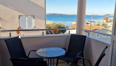 Chorvátsko - Vodice - Srima - apartmány Adria - balkón Chorvátsko - Vodice - Srima - apartmány Adria - balkón