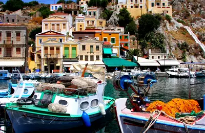 Grécko - Rhodos - Ostrov Symi - prístav