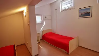Chorvátsko - Omiš - Duće - Apartmány Gašpar - apartmán 1/6 dvojpodlažný apartmán - spálňa Chorvátsko - Omiš - Duće - Apartmány Gašpar - apartmán 1/6 dvojpodlažný apartmán - spálňa