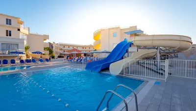 Rhodos - Kolymbia - Hotel Delfinia Resort - tobogany Rhodos - Kolymbia - Hotel Delfinia Resort - tobogany