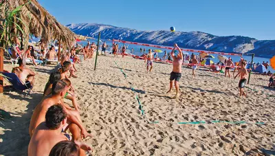 Chorvátsko - ostrov Rab - Lopar - Lopar Sunny hotel - Rajská pláž