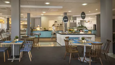 Chorvátsko - ostrov Krk - Baška - hotel Corinthia Baška - reštaurácia