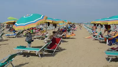 Taliansko - Bibione - pláž Taliansko - Bibione - pláž