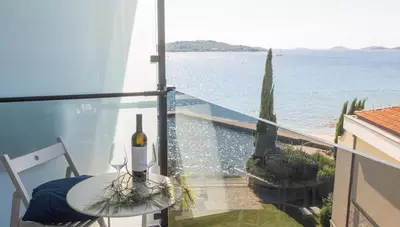 Chorvátsko - Vodice - Villa Arausa -balkón Chorvátsko - Vodice - Villa Arausa -balkón