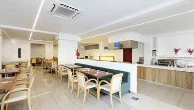 Rhodos - Faliraki - hotel Olympia Sun - reštaurácia