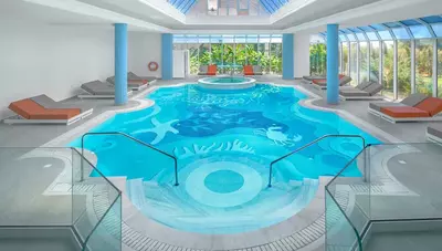 Rhodos - Faliraki - Hotel Rhodos Palladium - vnútorný bazén