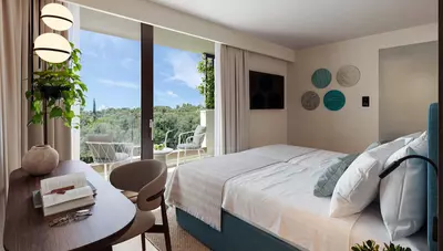 Chorvátsko - o.Rab - Suha Punta - Arba Resort - izba 2+2 na parkovú stranu Chorvátsko - o.Rab - Suha Punta - Arba Resort - izba 2+2 na parkovú stranu