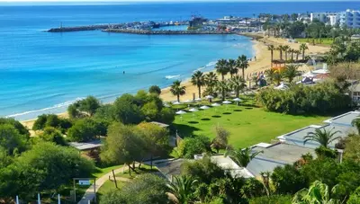 Cyprus - Ayia Napa - Hotel Grecian Bay - pohľad na Ayia Napa