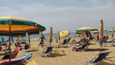 Taliansko - Bibione - pláž Taliansko - Bibione - pláž