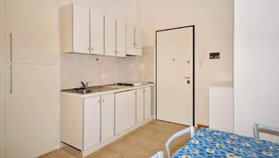 Talianska - Bibione - Spiaggia - Apartmány Laguna Piccola - denna miestnosť s kuchyňou (štúdio A)