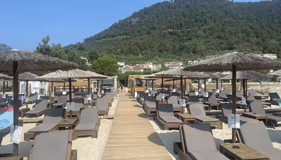 Thassos - Golden Beach - pláž Thassos - Golden Beach - pláž