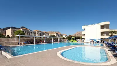 Rhodos - Kolymbia - Hotel Delfinia Resort - bazény Rhodos - Kolymbia - Hotel Delfinia Resort - bazény