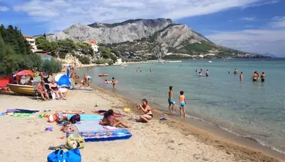 Chorvátsko - Omiš - Duće - pláž Chorvátsko - Omiš - Duće - pláž